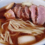 塩そば専門店 桑ばら - 鴨南蛮つけそば（某日の裏そば）