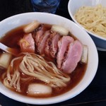 塩そば専門店 桑ばら - 鴨南蛮つけそば（某日の裏そば）