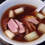 塩そば専門店 桑ばら - 鴨南蛮つけそば（某日の裏そば）