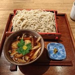 蕎麦切り ほしの - （2017年11月　訪問）鶏つくねと木の子のせいろ、1000円。