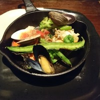 今彩 - オマール海老のフライパン焼き