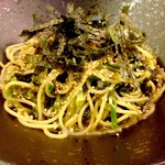 Nikuya Kuzan - 海苔と焼き葱の和風パスタ