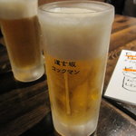 Dougenzaka Kokkuman - ビールはオリジナルのグラスで