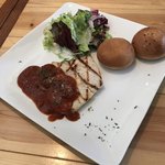 CHEERS GRILL wine rocks - メカジキのグリル ホットチリBBQソース。
      税込900円。
      美味し。