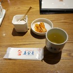 Saikabou - 塩、白菜キムチ、コーン茶