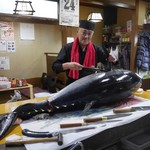 福や - 本マグロ解体！
