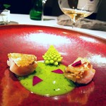 AKI NAGAO - 若狭ぐじ　抹茶と日本酒のソース