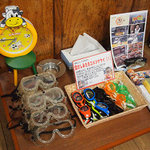 新楽井 - 入口入ったところに置いてある水中メガネ