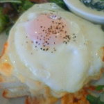 カフェSAWAYAテラス - クロックマダム＋具だくさんチャウダー