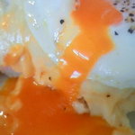 カフェSAWAYAテラス - クロックマダム（卵黄流出時）