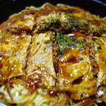 みっちゃん総本店 - イカそば肉　卵　1,000円