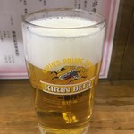庶民 - 生ビールはキリン一番搾り (250円)