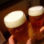 旬鮮味処 かつら - 生ビールで乾杯♡