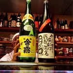 旬鮮味処 かつら - 大将オススメ焼酎！
      『金の露』と『月の中（つきんなか）』！