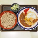 名代 富士そば - カレーかつ丼セット 770円