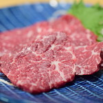 八代 - 熊本直送 霜降り 天然馬刺し@1,600円＋税