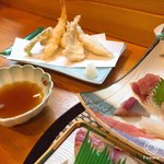 俵家 - 天ぷら盛り合わせ、サックサク