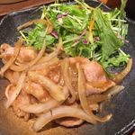 ごはんや農家の台所 - 豚肩ロース玉ねぎの生姜焼き膳