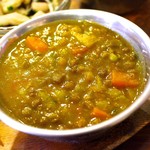 スカン - 野菜とレンズ豆のカレー