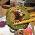 藍風珈琲店 - ナーベーラー島唐辛子味噌焼き ヘチマを焼いて島唐辛子と味噌で味付けしたという美味モノ。