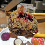 藍風珈琲店 - 紫芋のコロッケ 読んでそのまま。 どれもこれも美味しいのです。