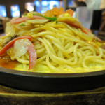 スパゲティハウス チャオ - ミラカン/鉄板玉子敷き（麺量30g減量）