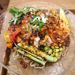 自然派中華 クイジン - 棒々鶏冷麺 黒胡麻麺　