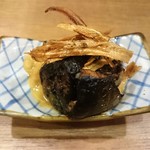 自然派中華 クイジン - 前菜　秋刀魚の 豆鼓巻蒸し 牛蒡のピューレ