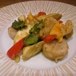 自然派中華 クイジン - 帆立貝柱とマコモ茸の柚子胡椒炒め