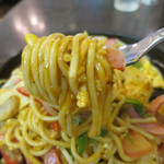 スパゲティハウス チャオ - ミラカン/鉄板玉子敷き（麺量30g減量）