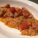 Goro - ベーコンと唐辛子トマトリゾット