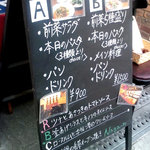 Naga～n cucina italiana - メニュー看板