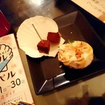 夜cafe.hus - 秋バルの1品はドーナツと生チョコのセットでした