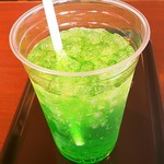 モスバーガー - ＢＬＴバーガー モーニングセット メロンソーダ430円