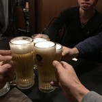 Sumibiyaki To Shouchuu Dai - お仕事お疲れ様会？？
      先ずは生で乾杯by恵比寿、黒ラベル