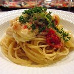 アロマフレスカ 博多 - タラバ蟹とポロネギのスパゲッティ