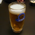 あじと - 生ビール（キリン一番搾り）（中）(500円)(2010/12/06)