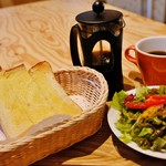 ナガハマコーヒー - モーニングトーストセット