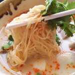 Mango Tree - 1711_Mango Tree Suvannabhumi Airport_Tom Yum Mee Lock Chin Pla@210THBA(トムヤムクン麺)麺up