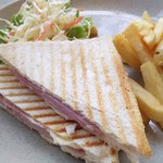 Mango Tree - 1711_Mango Tree Suvannabhumi Airport_Hum Cheese Sandwich@240THBA(ハムチーズサンドイッチ)