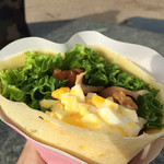 クレープ Smile - テリヤキチキンサラダ たまごトッピング