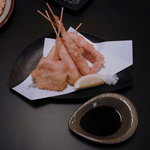 あじと - 本日の串揚げ五種盛り(680円)(2010/12/06)