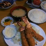 弥次喜多 - 海老フライ定食（1,750円）