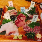 海鮮山 - 秋刀魚、鰯、ソイ、鰤、鯵。
美味しかった順。