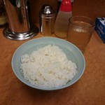 らー麺 家道 - 平成29年11月23日再訪問の終日無料お代わり自由ライス中盛り