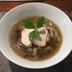 らぁ麺やまぐち - 秋の限定「ポルチーニ香る新麦そば」1080円