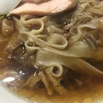 らぁ麺やまぐち - 新小麦の麺とポルチーニ (秋の限定「ポルチーニ香る新麦そば」1080円)