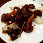 中華料理 大福 - 揚げ鶏肉の黒酢かけ