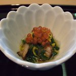菊菜と焼舞茸のひたし