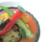 代官山ASO チェレステ 二子玉川店 - 夏野菜と海老のマリネ　ガスパチョソース